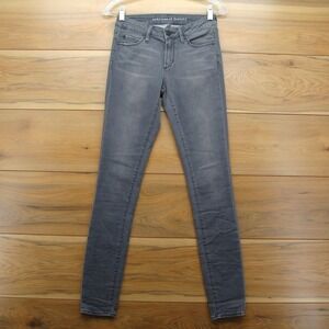 Articles of Society Jeans Womens 25 Gray Skinny Stretch Mya Eagle Wash Mid Rise